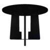 5 Piece Round Dining Table Set, Modern Dining Table And 4 Upholstered Chairs For Dining Room, Kitchen Room, Living Room - Beige / Black - Image 20
