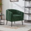 3 Piece Living Room Set, Loveseat & Accent Chairs - Green - Image 7