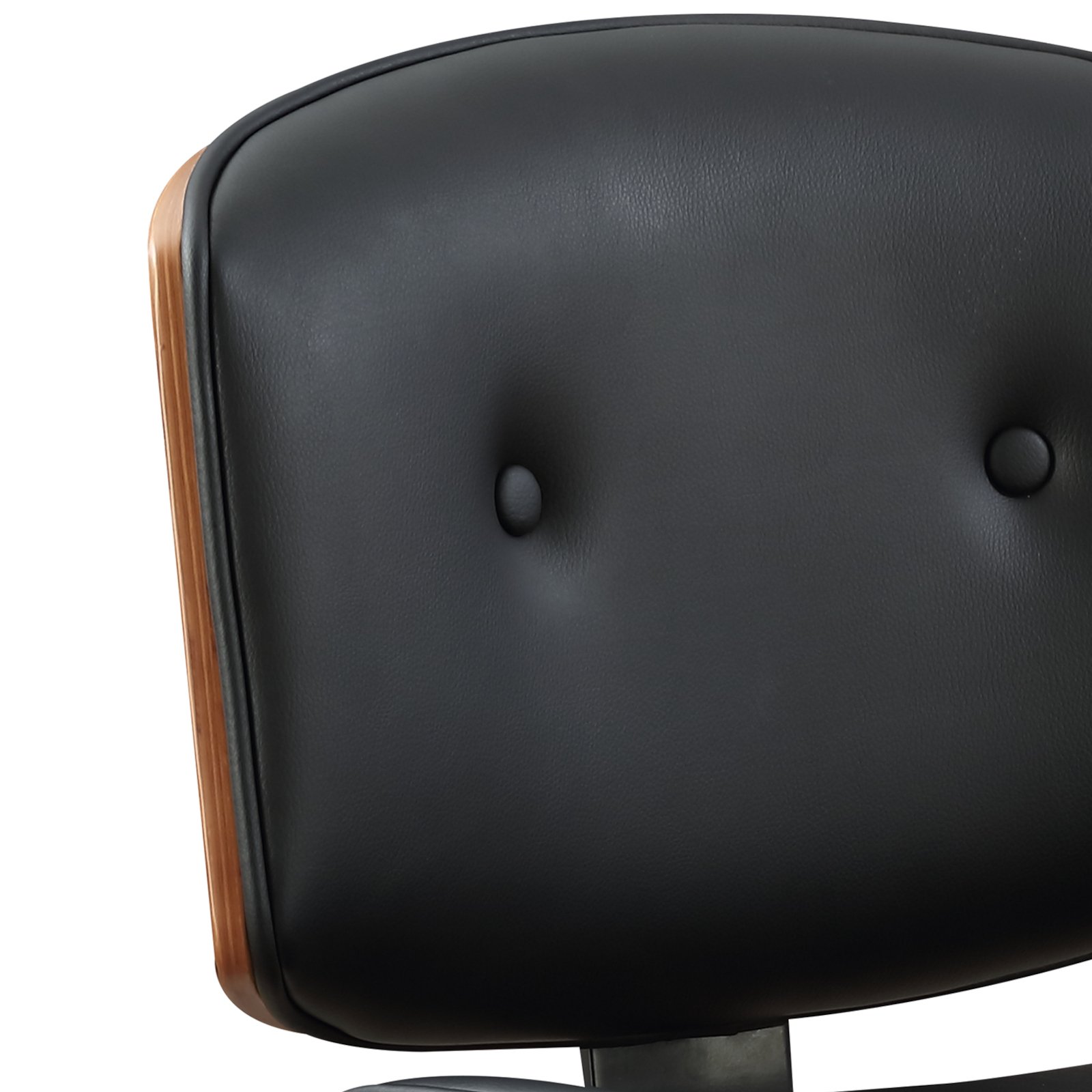 Camila - Synthetic Leather Office Chair - Black - Image 10