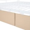 Full Long Over Queen Bunk Bed With 2 Drawers - White - Image 10