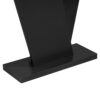 Console Table With V Shape Base / Natural Wood Veneer, Sculptural Entryway Accent - Black - Image 10