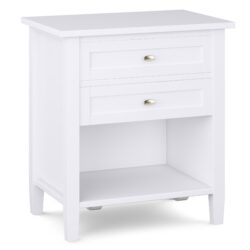 Warm Shaker - Bedside Table - White