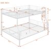 Full Long Over Queen Metal Bunk Bed - White - Image 11