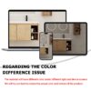 Modern 48" Wall Mounted Bathroom Vanity With Double Resin Sink And Storage Rack Soft Close Doors - Imitative Oak - Image 8