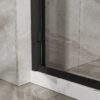 Double Sliding Glass Shower Door Aluminum Framed Enclosure Sgcc Clear Tempered Glass - Matte Black - Image 8