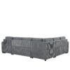 U-Shaped Sofa Sectional Sofa Pull-Out Sofa Bed With A Storage Chaise Lounge, Charging Devices For Living Room - Gray - Image 24