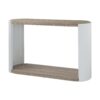 Zoma - High Gloss Sofa Table - Oak / White - Image 2