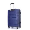 Hardshell Suitcase Double Spinner Wheels Pp Luggage Sets Lightweight Durable Suitcase With Tsa Lock, 3 Piece Set (20/24/28) - Navy - Image 11
