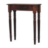 Turned Legs 1 Drawer Console - Brown - Image 2