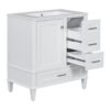 Bathroom Vanity, Modern Bathroom Cabinet With Sink Combo Set, Bathroom Storage Cabinet With A Soft Closing Door And 3 Drawers, Solid Wood Frame - White - Image 10