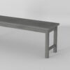 Modern Slat Top Solid Wood Patio Bench - Brown - Image 7