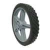 Universal 12" Spoked Plastic Wheel And Tire For Lawn Mowers & Trolley Carts, 10 Pack - Black - Image 5