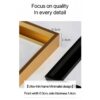 Floor Mirror Full Length Mirror Ultra Thin Aluminum Alloy Frame Modern Style Standing / Hanging Mirror Wall Mounted Mirror - Black - Image 6