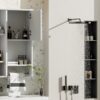 Modern Wall Mounted Bathroom Medicine Cabinet, Bathroom Wall Storage Cabinet With Mirror, Over The Toilet Space Saver Cabinet With Towels Bar - White - Image 27