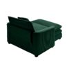 Classic Modern Comfortable Single Chair Deep Seat Sofa With Footstool Living Room & Bedroom - Green - Image 8