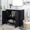 Bathroom Vanity Organizer With Sink, Combo Cabinet Set, Bathroom Storage Cabinet, Retro - Espresso - Image 8