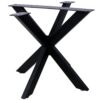 Spider Shaped Steel Table Legs, Metal Dining Table Frame, Heavy Duty Box Section Table Base - Black - Image 3