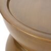 Metal Hammered Coffee Table With Stunning Hourglass Design - Gold - Image 6