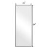 LED Mirror Full Length Mirror With Lights Wide Standing Tall Full Size Mirror For Bedroom Giant Full Body Mirror Large Floor Mirror With Lights Stand Up Dressing, Big Lighted Mirror - Black - Image 11