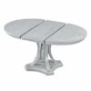 5 Piece Dining Set Retro Extendable Round Table And 4 Chairs For Kitchen Dining Room - Antique Gray Oak - Image 16