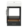 Bathroom Vanity With Sink, Frame And Drawer - Black - Image 20