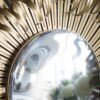 Sunburst Design Wall Mirror Decorative en For Entryway, Modern Living Room - Gold - Image 6
