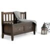 Burlington - Entryway Storage Bench With Drawers - Mahogany Brown - Image 10