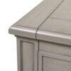 Dauphin - Gold Accent 5 Drawer Executive Desk - Gray Cashmere - Image 17
