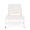 Modern Outdoor Finn Chaise Lounge With Comfort Mesh - White - Image 6