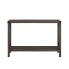 Farmhouse Metal X Entry Table With Lower Shelf - Sable Gray - Image 2