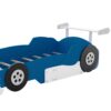 Twin Size Race Car-Shaped Platform Bed With Wheels - Blue - Image 6