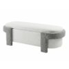 Large Versatile Storage Ottoman Bench: Spacious, Durable, Stylish - White / Light Gray - Image 11