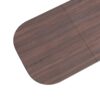 Modern Dining Table With Vertical Striped Legs And Elegant Table Top For 4 - 8 People - Brown - Image 12