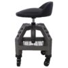 Pneumatic 360 Degree Swivel Stool, Mechanics Rolling Creeper Seat, Heavy Duty Rolling Mechanics Stool, Shop Stool With Casters - Gray - Image 8