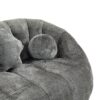 Durable Comfort High Back Bean Bag Sofa Lounger For Adults And Kids - Gray - Image 21