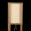 Pinnacle - Shelf Floor Lamp For Bedroom / Living Room, Long Shade - Natural Wood / White - Image 2