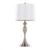 Ashland - Contemporary Table Lamp (Set of 2) - White / Nickel - Image 2