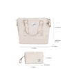 5 Piece Set (20"24"28 +A Travel Bag And A Toiletry Bag), Hard Case Spinner Wheels Luggage Sets With Tsa Lock Carry On Suitcase Luggage Durable Suitcase - Creamy White - Image 8