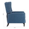 Manual Wing Chair Recliner - Blue - Image 14
