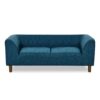 Modern Rectangular Pet Sofa With Backrest And Armrests For Small And Medium Dogs, Soft Cushion - Blue - Image 7