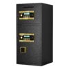 Large Double Door Coin Operated Safe, Digital Security Safe With Fireproof And Waterproof Bag, 6.5 Cubic Feet Safe Box With Hidden Code Function For Home - Black - Image 5