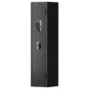 3 - 4 Gun Safe For Rifles And Pistols, Quick Access Password Gun Safe, High Security Metal Rifle Safe Locker With Removable Shelf And 2 Adjustable Gun Slots - Black - Image 5