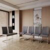 Modern Dining Chairs, Side & Kitchen Chairs With Padded Seat, High Back (Set of 4) - Gray - Image 13