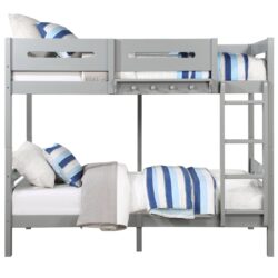 Edah - Twin Twin Bunk Bed - Gray