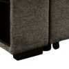 Reversible Sleeper Sectional Sofa Bed With Side Shelf And 2 Stools, Pull-Out L-Shaped Sofa Bed, Corner Sofa-Bed With Storage Chaise Left / Right Hande For Living Room - Knox Charcoal - Image 21