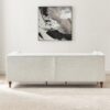 Evelyn - Mid-Century Modern Boucle Luxury Chesterfield Sofa - Ivory White / White - Image 6