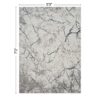 Geometrix - 5'3" X 7'3" Area Rug Geometric & 3D Effect - Gray / Ivory - Image 6