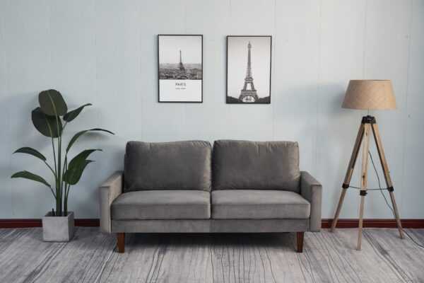 Plush Comfort Loveseat - Gray