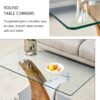 Modern Rectangular Coffee Table With Tempered Glass Top And Artistic Legs - White / Wood - Image 8