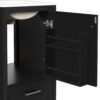 20" Bathroom Vanity With Sink, Soft Close Drawers, Door Organizer, Divider Drawer, Adjustable Foot Pads - Black - Image 16